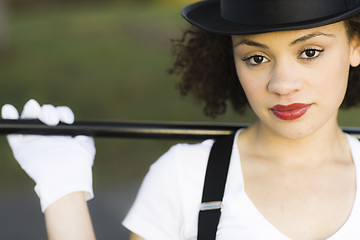 Image showing Close Up Portrait of Dancer