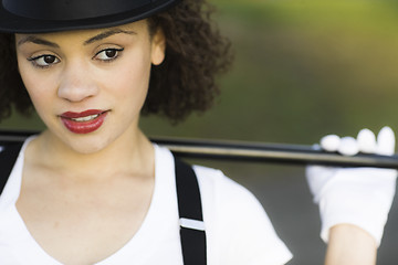 Image showing Close Up Portrait of Dancer