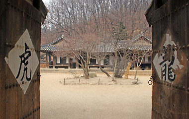 Image showing Door to Korean traditional home