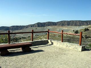Image showing Mountain top rest stop. Amiantos. Cyprus