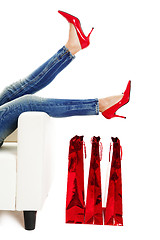 Image showing Sexy Red Shoes