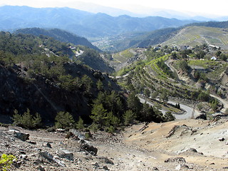 Image showing View from the top. Amiantos. Cyprus