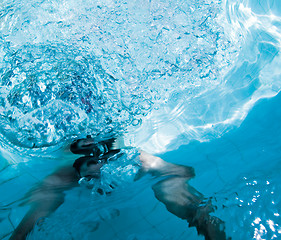 Image showing Underwater man