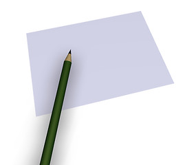 Image showing pencil and paper