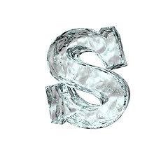 Image showing frozen letter S