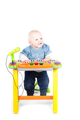 Image showing Little boy in studio