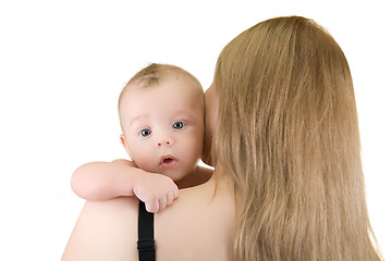 Image showing mother with her baby boy