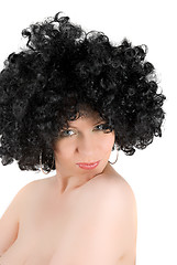 Image showing Pretty frizzy woman