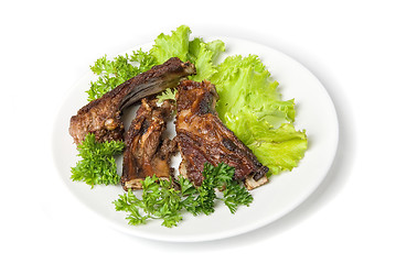 Image showing Grilled lamb meat 