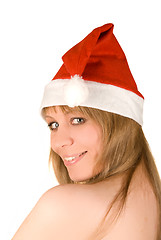 Image showing santa girl  