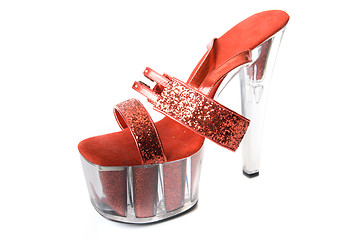Image showing Sexy red shoe