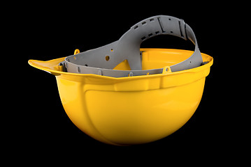 Image showing Yellow helmet