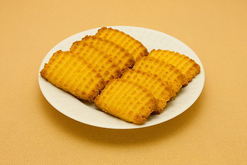 Image showing A plate of cookies