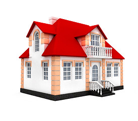 Image showing House isolated 3d model