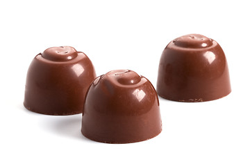 Image showing three chocolate sweets 