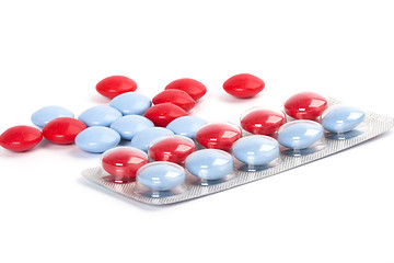 Image showing red and blue pills