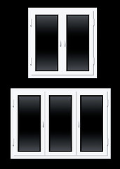 Image showing Plastic windows vector