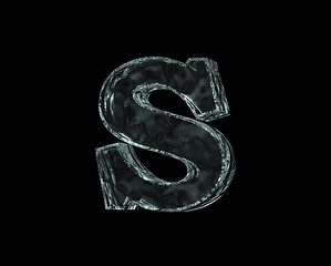 Image showing frozen letter S