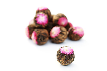 Image showing green tea balls