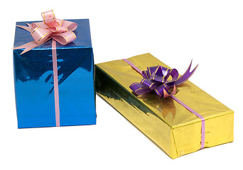 Image showing two gift boxes