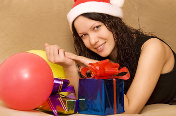 Image showing woman with presents