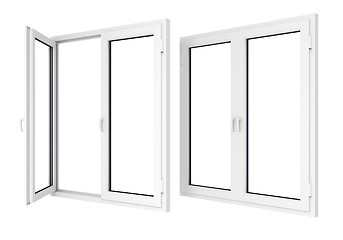 Image showing Plastic windows