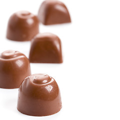 Image showing five chocolate sweets