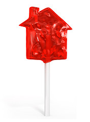 Image showing sweet candy house idea real estate business