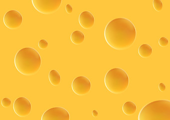 Image showing yellow cheese texture vector illustration