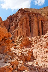 Image showing Majestic Amram pillars rocks in the desert