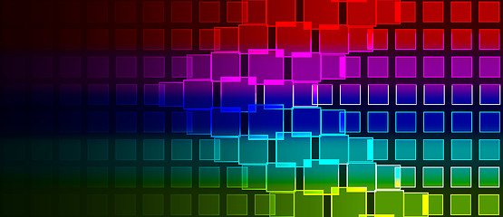 Image showing rainbow squares composition