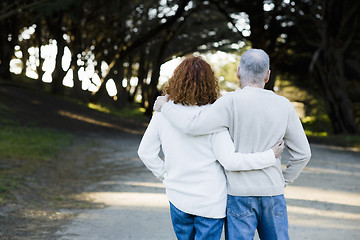 Image showing Couple Looking Down Path