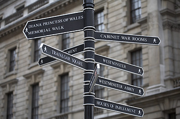 Image showing Metal signpost