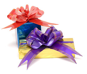 Image showing two gift boxes