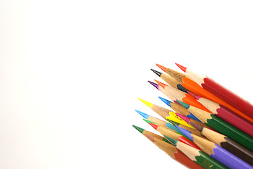 Image showing Group of color pencil