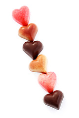 Image showing chocolate hearts