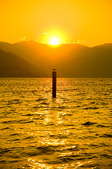 Image showing Sunset at Lake Chelan