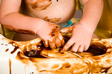 Image showing Messy Baby Isolated