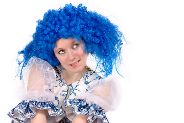 Image showing Blue wig