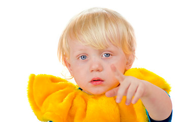 Image showing child pointing at you