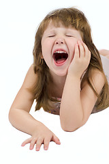 Image showing Yawning child