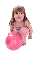 Image showing kid with ball