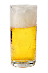 Image showing Transparent glass of beer