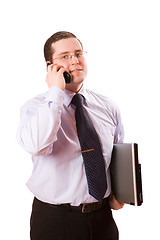 Image showing Busy Businessman