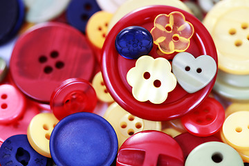 Image showing Collection Of Buttons