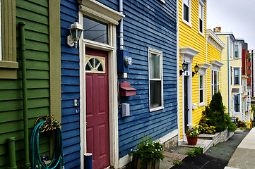 Image showing Colorful houses in St. John's