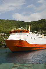 Image showing commuter transport ferry bequia st. vincent