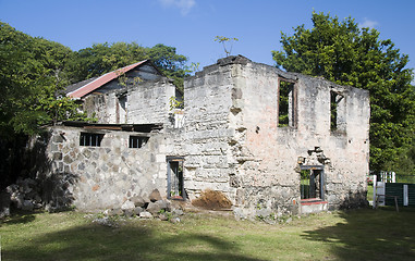 Image showing old sugar mill industry bequia svg