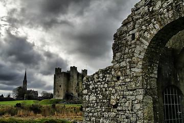 Image showing Beautifull Ireland - Trim Castle and surroundings