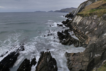 Image showing Ireland seashore at Dingle peninsula